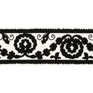 Schumacher Trim Ashbury Tape Black 70595