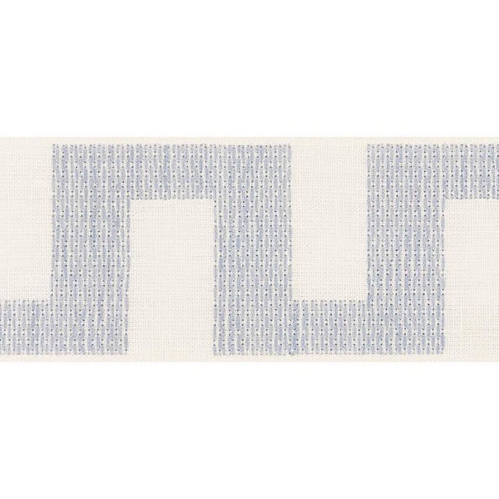 Matrix Tape Sky 70613 by Schumacher Designer Trim Happy Together 3.75" - Swanky Fabrics -