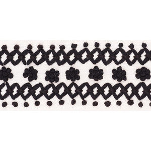 Schumacher Trim Sunnyvale Tape Black 70639