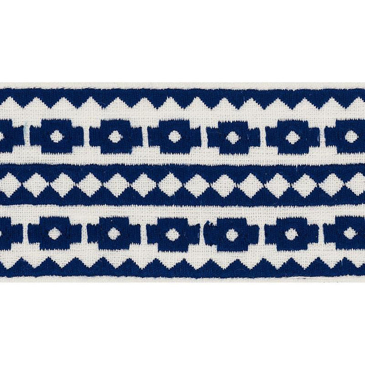 Talitha Tape Blue 70641 by Schumacher Designer Trim Couture Trims - Swanky Fabrics -
