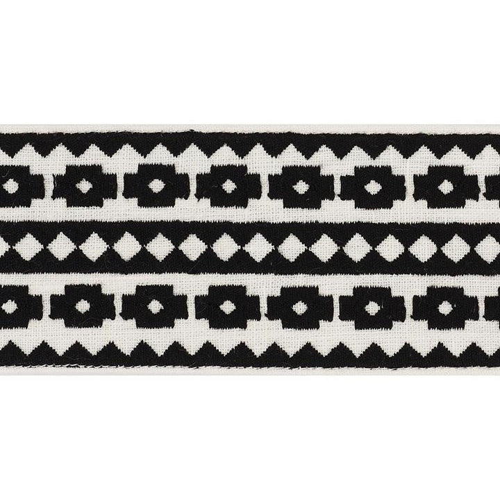 Talitha Tape Black 70642 by Schumacher Designer Trim Couture Trims - Swanky Fabrics -