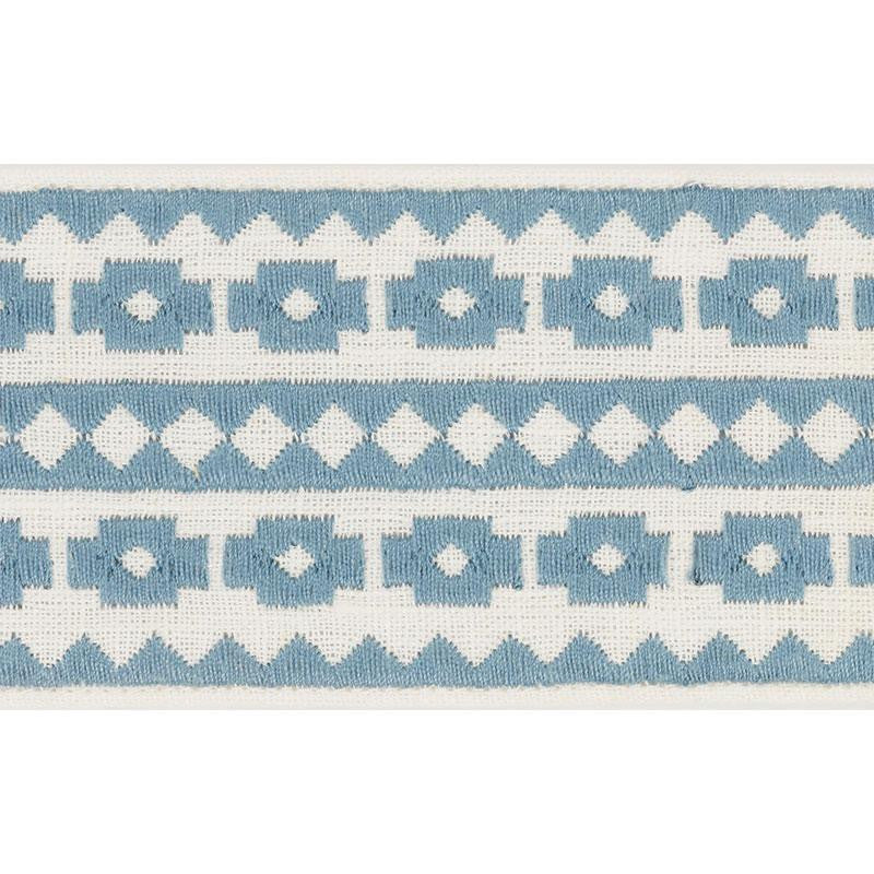 Talitha Tape Sky 70643 by Schumacher Designer Trim Couture Trims - Swanky Fabrics -