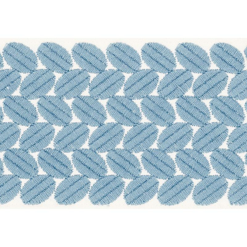 Berkeley Tape Wide Sky 70653 by Schumacher Designer Trim Happy Together Ii 1.0" - Swanky Fabrics -