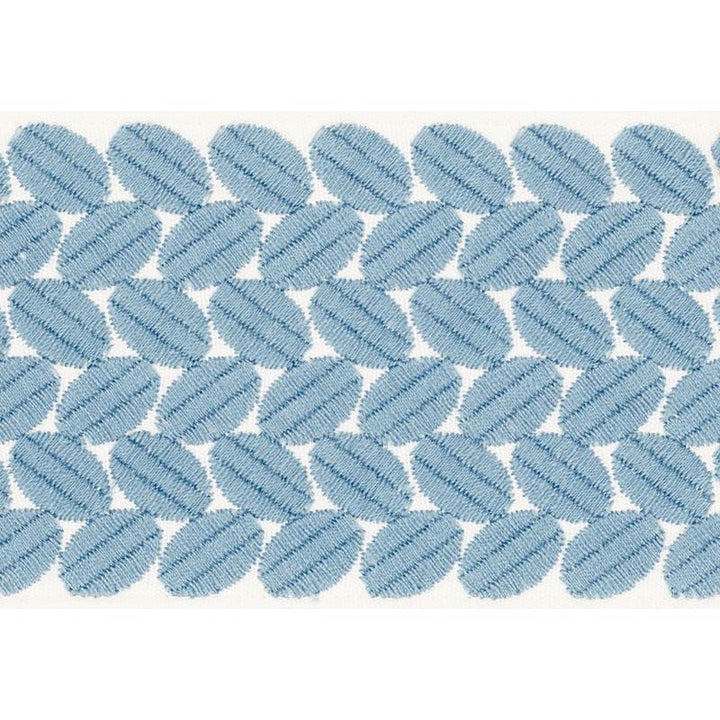 Berkeley Tape Wide Sky 70653 by Schumacher Designer Trim Happy Together Ii 1.0" - Swanky Fabrics -
