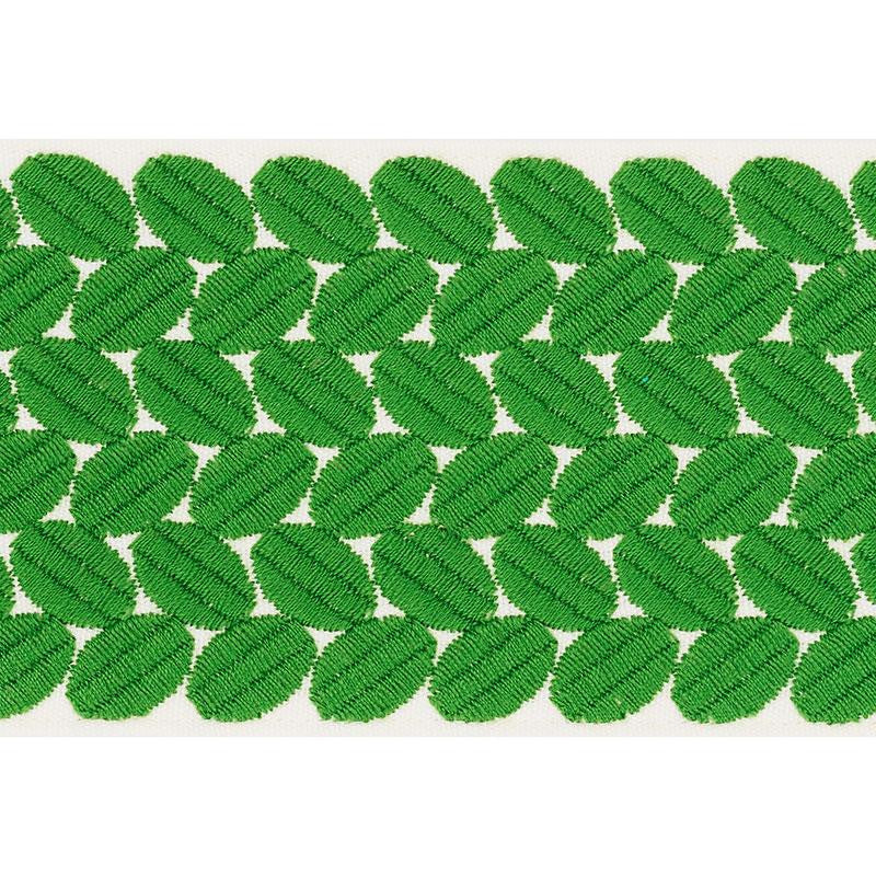 Berkeley Tape Wide Leaf 70655 by Schumacher Designer Trim Happy Together Ii 1.0" - Swanky Fabrics -