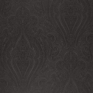 Schumacher Wallpaper Breckenridge Paisley Charcoal 5006243