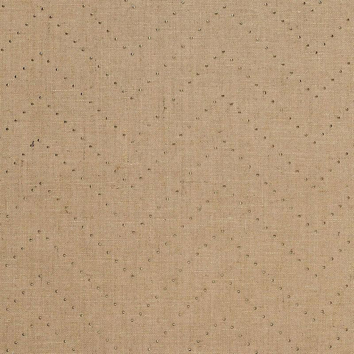 Colton Chevron Natural / Bronze 5006281 by Schumacher Designer Wallpaper Celerie Kemble 16.25" - Swanky Fabrics -