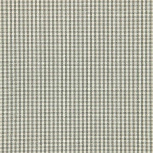 Schumacher Fabric Barnet Cotton Check Nickel 64625