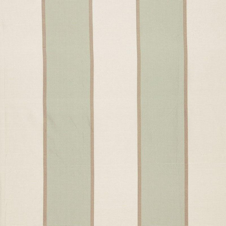 Montebello Stripe Pearl 64781 by Schumacher Designer Fabric Chroma 9.12" - Swanky Fabrics -