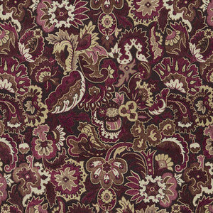 Schumacher Fabric Velours Oriental Aubergine 64832