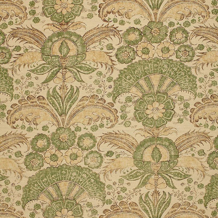 Calicut Mineral 1283001 by Schumacher Designer Fabric Malabar Hill 27.0" - Swanky Fabrics -