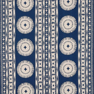 Schumacher Fabric Bora Bora Print Marine 175841