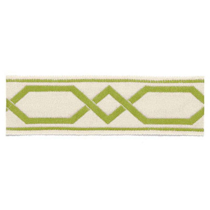 Saint Tropez Braid Kiwi 63091 by Schumacher Designer Trim Plein Air Trimmiings - Swanky Fabrics -