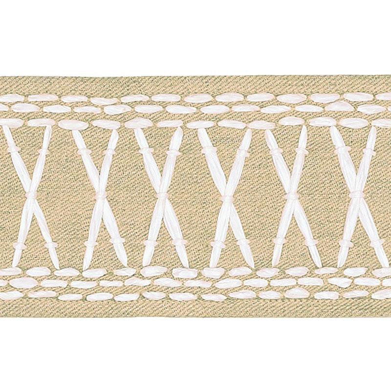 Tikki Tape Palm 69302 by Schumacher Designer Trim Mary Mcdonald 1.0" - Swanky Fabrics -