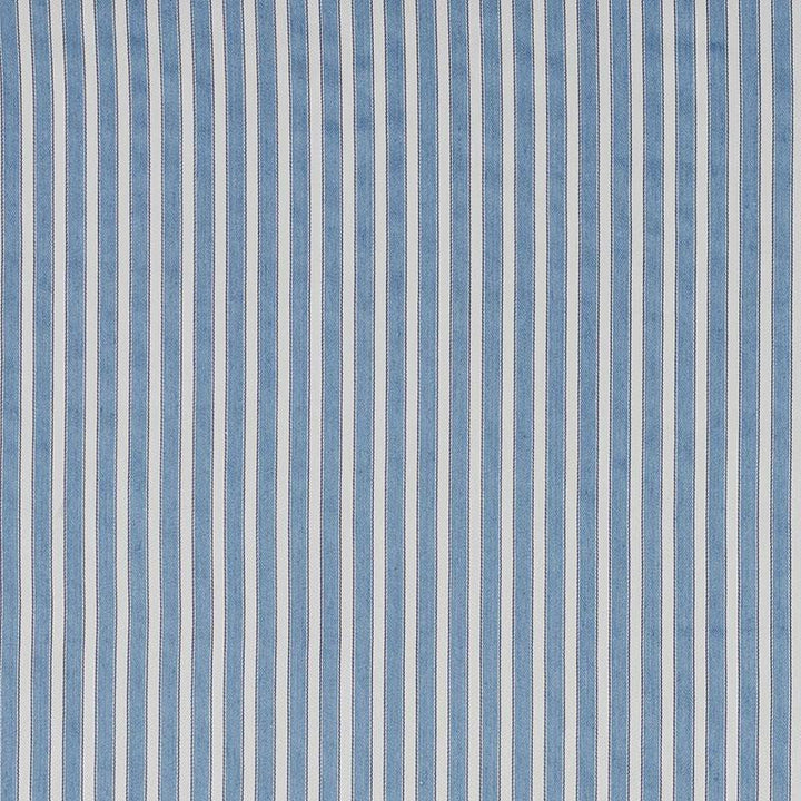 Antique Ticking Stripe Bleu 3475008 by Schumacher Designer Fabric Country Chic 1.0" - Swanky Fabrics -