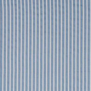 Schumacher Fabric Antique Ticking Stripe Bleu 3475008
