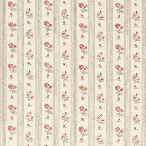Schumacher Fabric Cabanon Stripe Rouge 175960