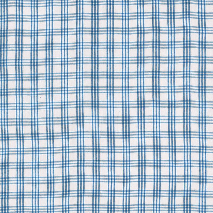 Imogen Bleu 69153 by Schumacher Designer Fabric Country Chic 3.0" - Swanky Fabrics -