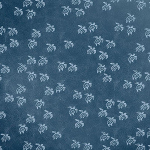 Schumacher Fabric Painted Turtles Indoor/Outdoor Aegean 175890