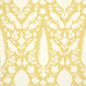 Schumacher Wallpaper Chenonceau Buttercup 5004126