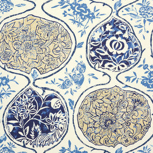 Schumacher Wallpaper Katsugi Blues 5006960
