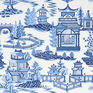 Schumacher Wallpaper Nanjing Porcelain 5006911