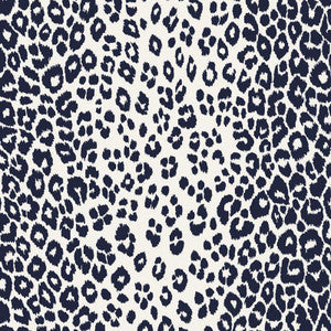 Schumacher Wallpaper Iconic Leopard Ink 5007010