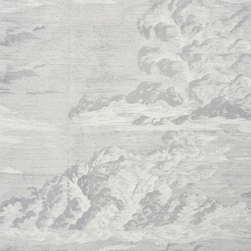 Cloud Toile Fog 177002 by Schumacher Designer Fabric Schumacher Classics 50.0" - Swanky Fabrics -