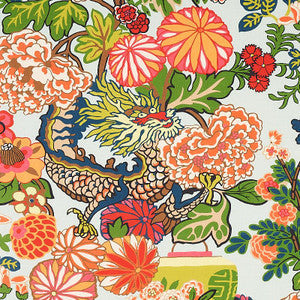 Schumacher Fabric Chiang Mai Indoor/Outdoor Aquamarine 177310