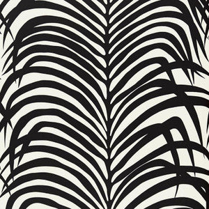 Schumacher Wallpaper Zebra Palm Ebony 5006932