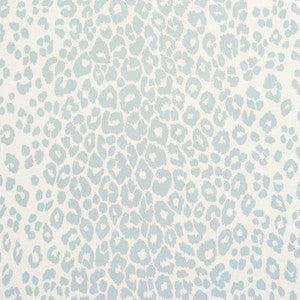 Schumacher Fabric Iconic Leopard Indoor/Outdoor Sky 177320