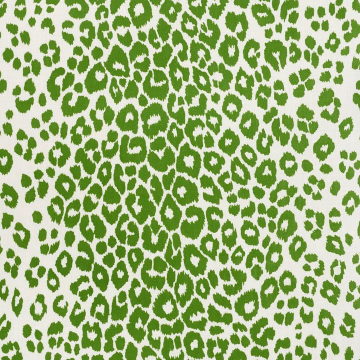 Iconic Leopard Indoor/Outdoor Green 177322 by Schumacher Designer Fabric Indoor/Outdoor: Prints & Wovens 27.25" - Swanky Fabrics -
