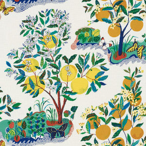 Schumacher Fabric Citrus Garden Indoor/Outdoor Primary 177330