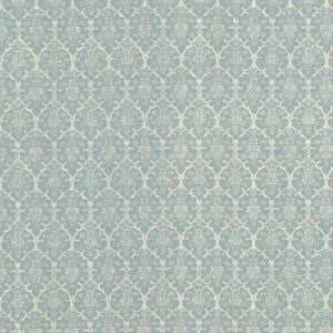Schumacher Fabric Burley Blue BURL001