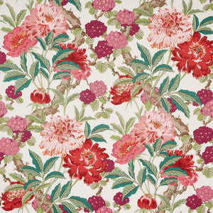 Schumacher Fabric Enchanted Garden Fuchsia 177392