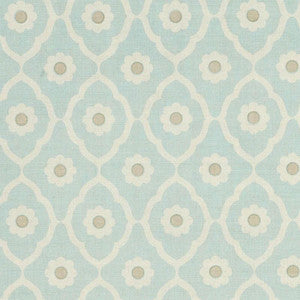 Schumacher Fabric Soundess Aqua SOUN003