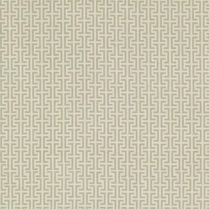Temple Sage TEMP006 by Schumacher Designer Fabric Veere Grenney 2.38" - Swanky Fabrics -