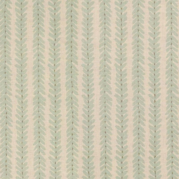 Woodperry Aqua WOOD003 by Schumacher Designer Fabric Veere Grenney 4.38" - Swanky Fabrics -