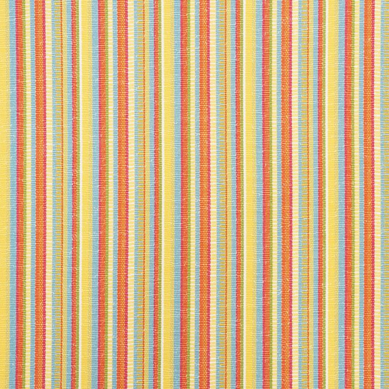 Primavera Stripe Marigold 73110 by Schumacher Designer Fabric Indoor/Outdoor Ii: Prints & Wovens 3.38" - Swanky Fabrics -