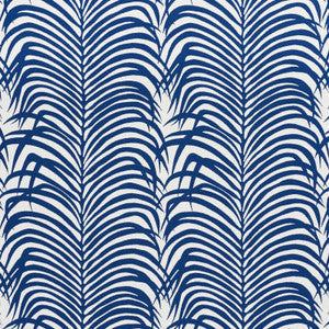 Schumacher Fabric Zebra Palm Indoor/Outdoor Navy 73170