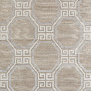 Schumacher Wallpaper Octavia Hemp Shimmer Quartz 5008980