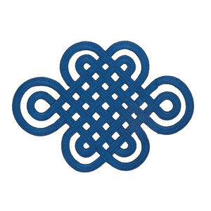 Schumacher Trim Good Luck Knot Appliqu Sapphire 73052