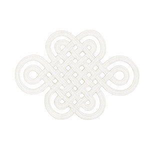 Schumacher Trim Good Luck Knot Appliqu Ivory 73050