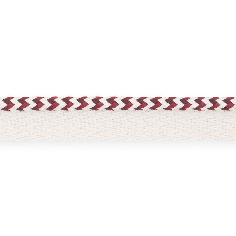Bolander Cord Indoor/Outdoor Berry 73476 by Schumacher Designer Trim Indoor/Outdoor: Prints & Wovens - Swanky Fabrics -