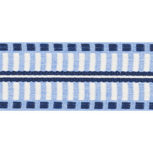 Schumacher Trim Jacobsen Tape Indoor/Outdoor Chambray 73631