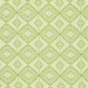 Schumacher Fabric Amazing Maze Indoor/Outdoor Palm 65321