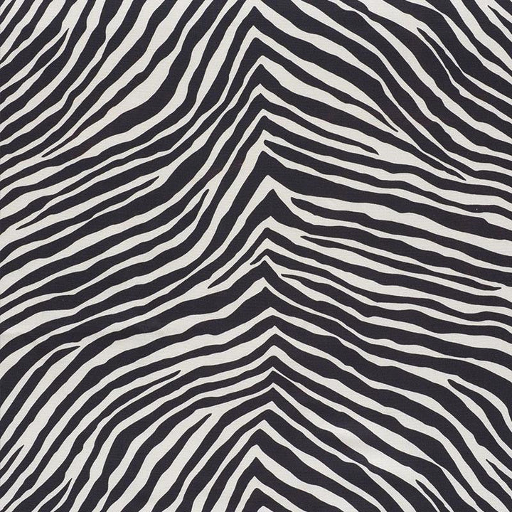 Iconic Zebra Black 177443 by Schumacher Designer Fabric Happy Together 27.0" - Swanky Fabrics -