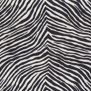 Schumacher Fabric Iconic Zebra Black 177443