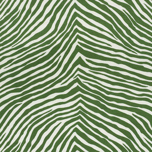 Schumacher Fabric Iconic Zebra Green 177441