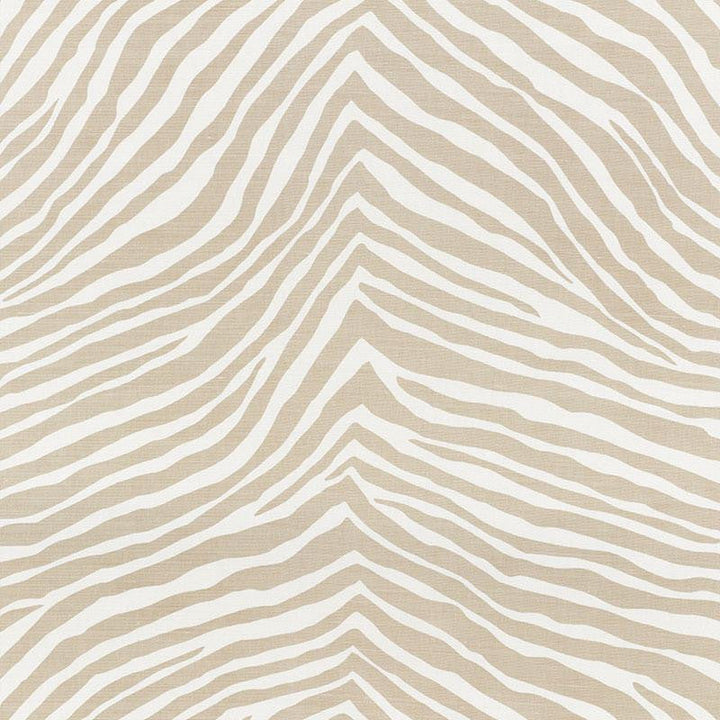 Iconic Zebra Natural 177442 by Schumacher Designer Fabric Happy Together 27.0" - Swanky Fabrics -